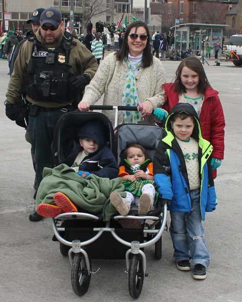 People at St Patrick's Day Parade