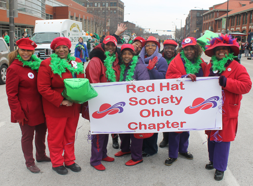 Ladies from the Red Hat Society Ohio Chapter