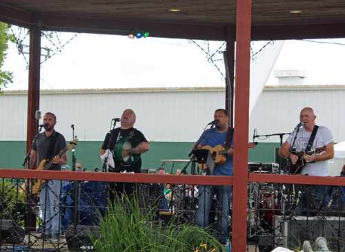 The Druids got them going with Come out you  Black and Tans at the Gazebo