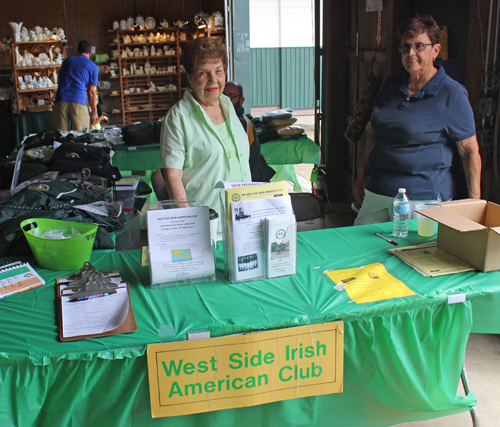 West Side Irish American Club table