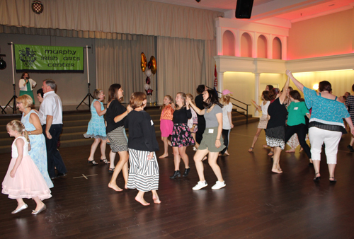 Dancing at the Murphy Irish Arts 40th anniversary party