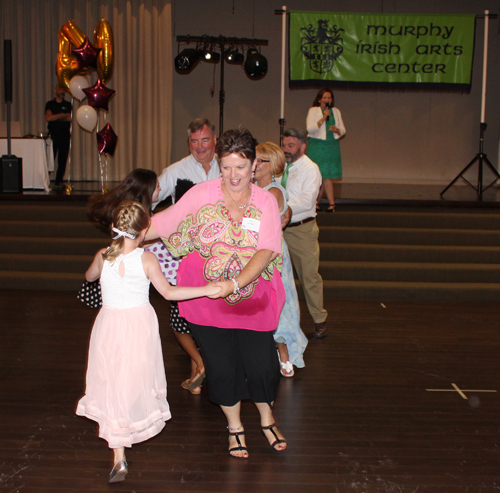 Dancing at the Murphy Irish Arts 40th anniversary party