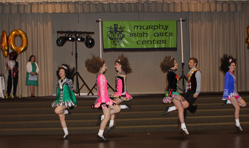 Murphy Irish dancers at the Murphy Irish Arts 40th anniversary party