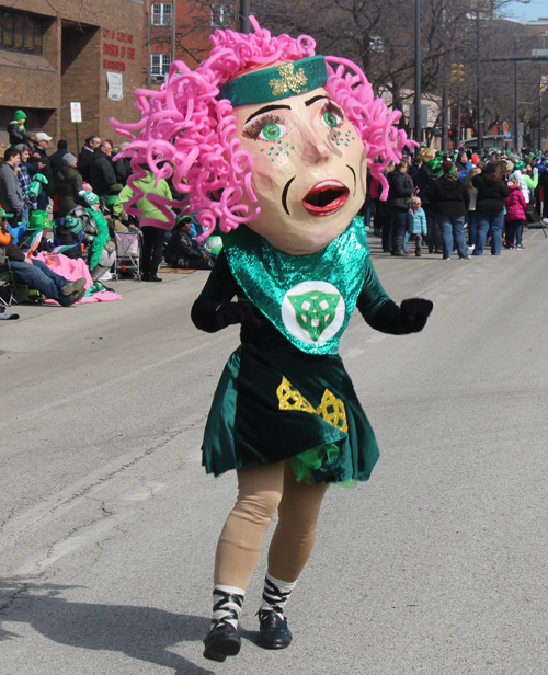 Irish Dancer in  the 2018 Cleveland St Patrick's Day Parade