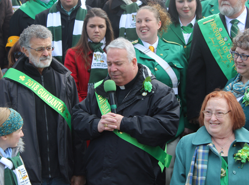 Bishop Neslon Perez invocation on St Patrick's Day 2018 in Cleveland