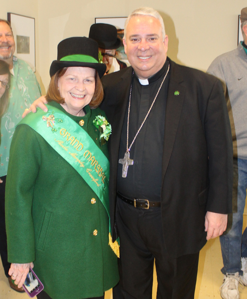 Grand Marshall Sheila Murphy Crawford and Bishop Nelson Perez