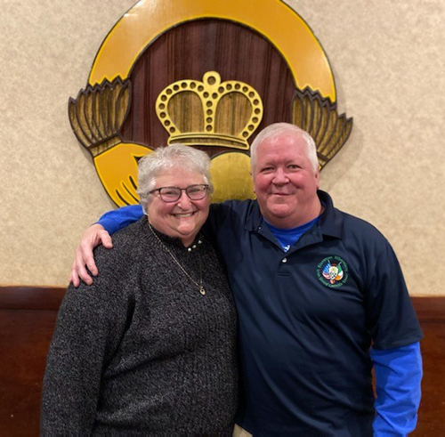 Irish American Club East Side Members of the Year 2022 Mary Jo Gurry and Michael Byrne