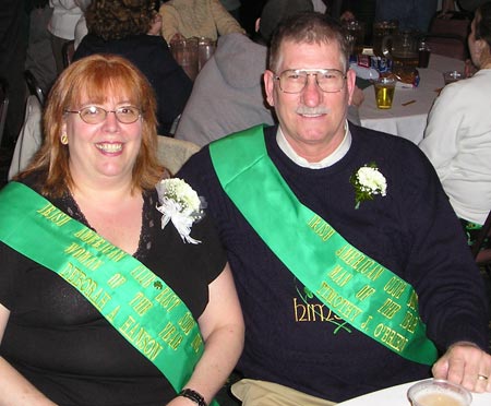 Debbie Hanson and Tim O'Brien Members of the Year East Side Irish American Club 2004