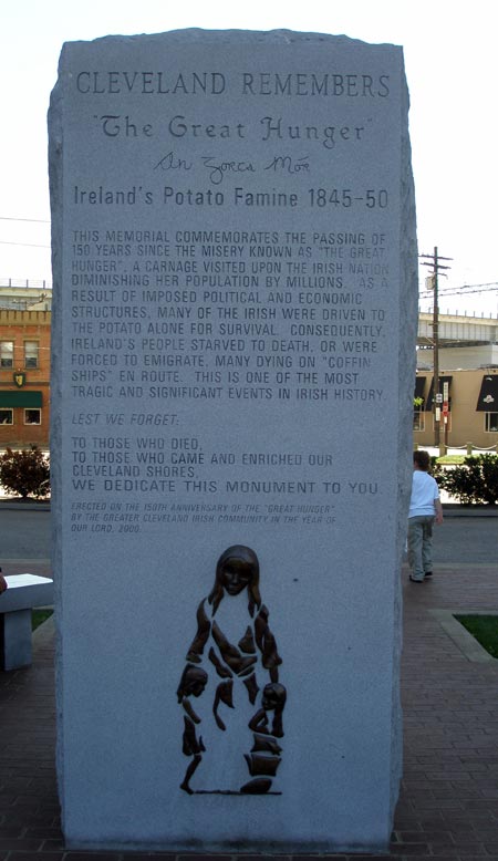 The Great Hunger - Irish Famine Memorial in Cleveland Ohio (photos by Dan Hanson)