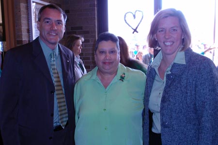 Euclid Mayor Bill Cervenik with Euclid Council member Madeline Scarniench and Council President Kirsten Holzheimer Gail (photos by Dan Hanson)