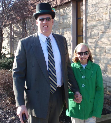 Irish father and daughter