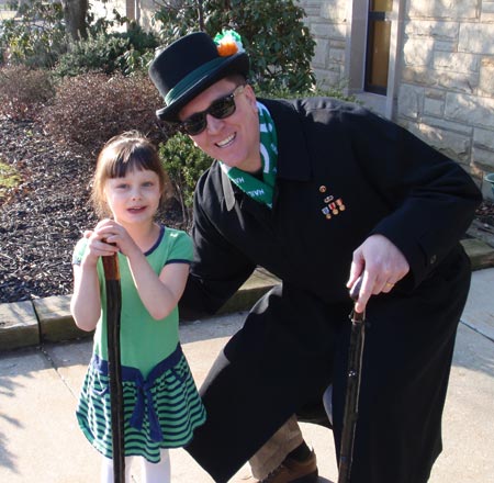 Irish father and daughter