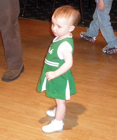 Baby girl on St. Patrick's Day