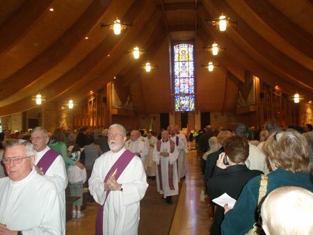 Saint William procession of priests