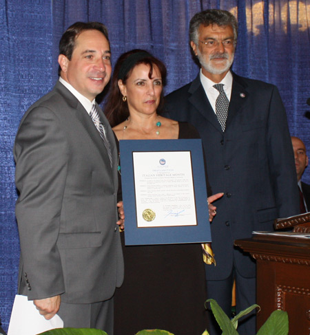 Councilman Matt Zone, Rose Zitiello and Mayor Jackson