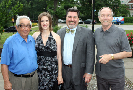 La Gazzetta Italiana Editor Paul Sciria, Pam Dorazio Dean, Curator Italian Culture Historical Society, Brian Dean and Russell Davis