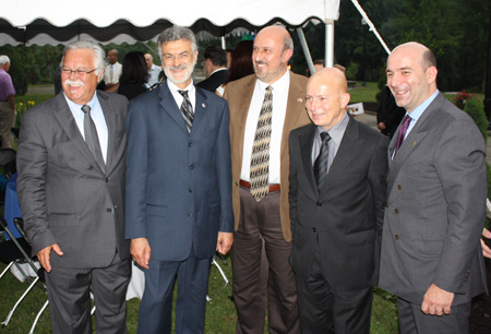 Lino Scamardella, President COMITES Detroit, Cleveland Mayor Frank Jackson,  Gianfranco Gentile, Giuseppe Marulli, Mayor of Caprestrano and Marco Nobili, Consul of Italy 