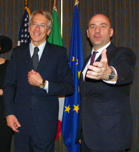 Ambassador Sant'Agata and Consul Marco Nobili
