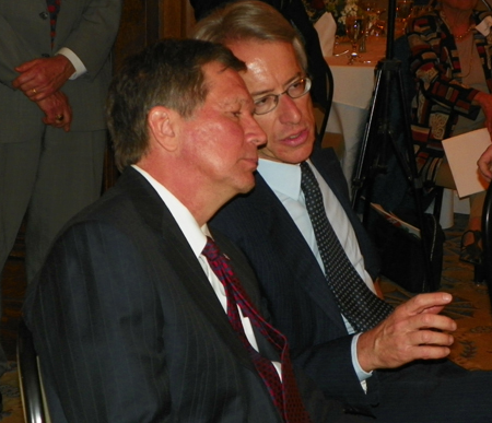 Ohio Governor John Kasich and Ambassador of Italy to the US Sant'Agata