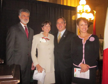 Mayor Frank Jackson, Judge Donna Congeni Fitzsimmons, Councilman Matt Zone and  Rose Zitiellom