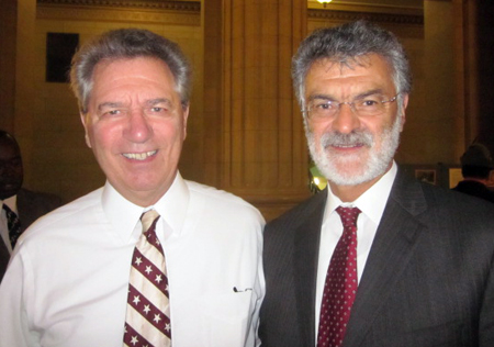 Judge Ralph 'Rocky' Perk and Mayor Frank Jackson