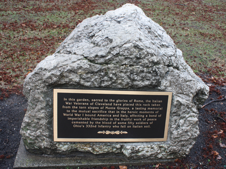 Monte Grappa Memorial in Italian Garden