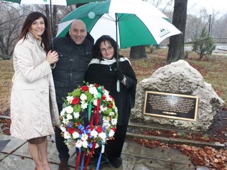 Honorary Consul Serena Scaiola, Consul Marco Nobili and Italain Garden President Joyce Mariani