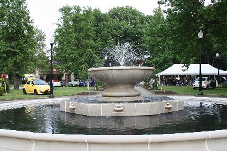 Fountain at Italian Cultural Garden in Cleveland