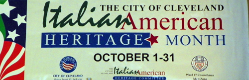 Cleveland Italian American Heritage Month banner 2012