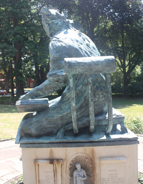 Dante Alighieri statue in Cleveland Italian Cultural Garden