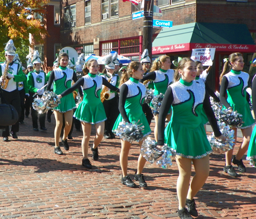 Holy Name High School Band at Columbus Day Parade in Cleveland - Little Italy