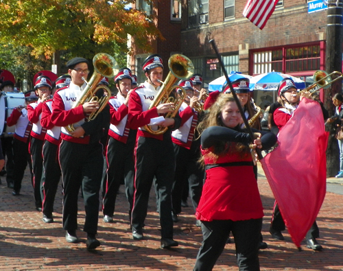 Lutheran West High School Band at Columbus Day Parade in Cleveland - Little Italy