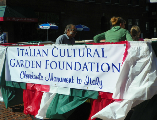 Italian Cultural Garden at Columbus Day Parade in Cleveland - Little Italy
