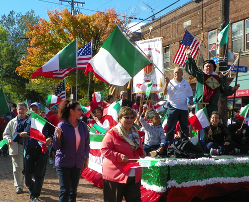 Columbus Day Parade in Cleveland -Little Italy