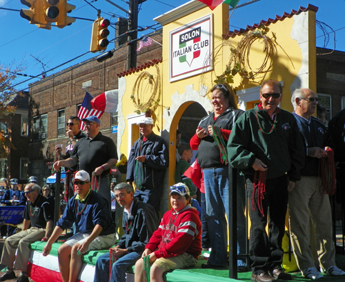 Solon Italian Club at Columbus Day Parade in Cleveland - Little Italy