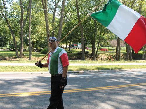 Tom Beradinelli marched with the Italian Flag at One World Day