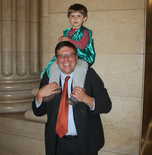 Councilman Joe Cimperman and son