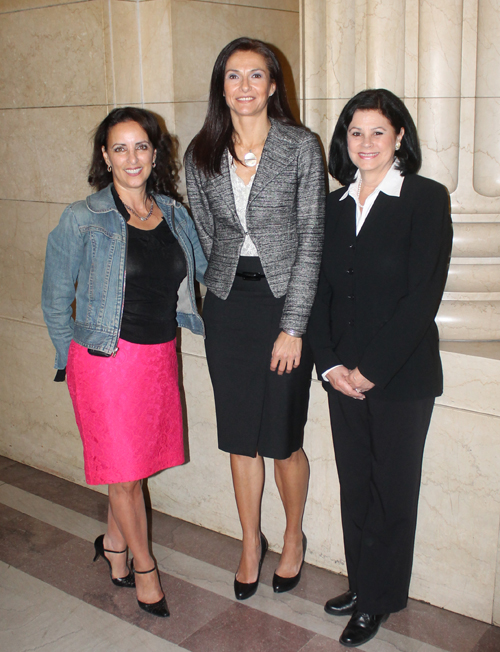 Rose Zitiello, Serena Scaiola and Councilman Dona Brady