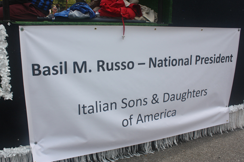 Basill Russo Float at Cleveland Columbus Day Parade 2014