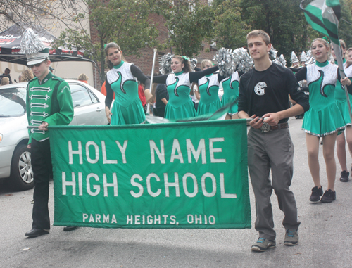 Holy Name High School Marching Band in Cleveland Columbus Day Parade