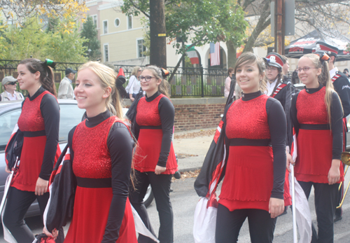 Lutheran West High School Longhorn Marching Band in Cleveland Columbus Day Parade