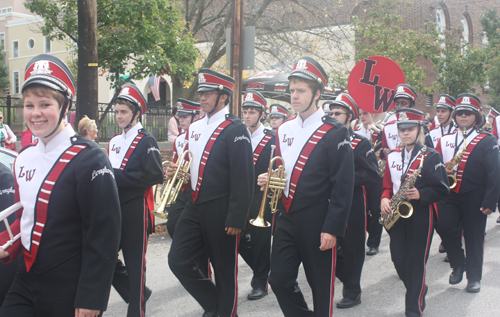 Lutheran West High School Longhorn Marching Band in Cleveland Columbus Day Parade