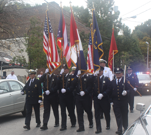 Color Guard - Cleveland Columbus Day Parade 2014
