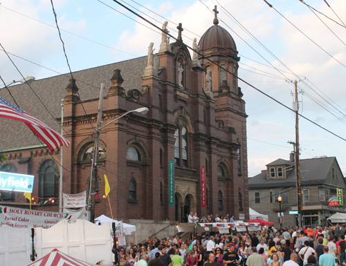 Holy Rosary Church during the Feast