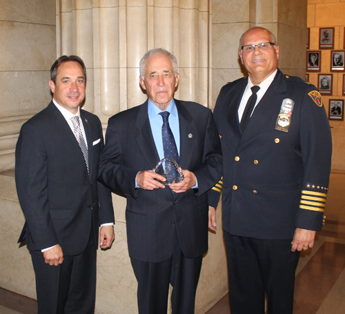 Matt Zone, Judge Kenneth Rocco and Chief Ed Tomba