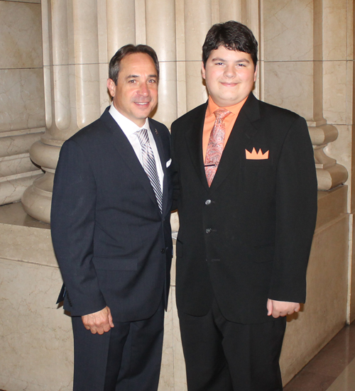 Councilman Matt Zone and Giovanni Castiglione