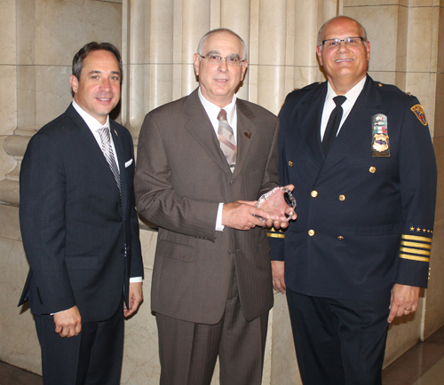 Matt Zone, Vince Bertonaschi and Chief Ed Tomba