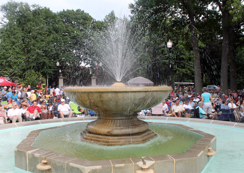 Fountain in Italian Cultural Garden in Cleveland