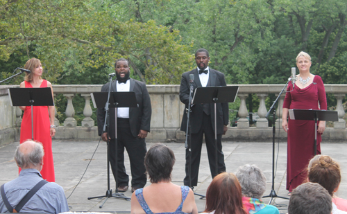 Opera Circle Cleveland performed the Quartet 'Bella figlia dell'amore' from Rigoletto by Giuseppe Verdi at the 2015 Opera in the Italian Cultural Garden