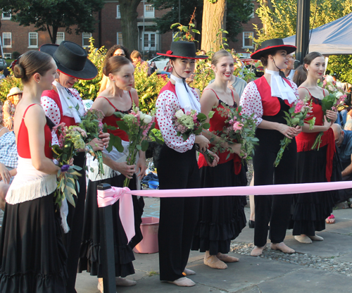 Flowers for the Cleveland Ballet ladies